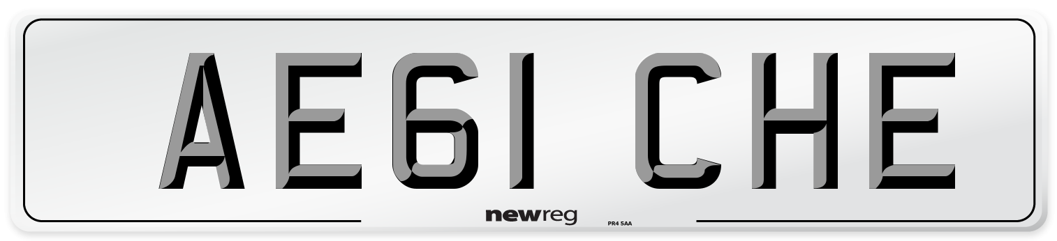 AE61 CHE Number Plate from New Reg